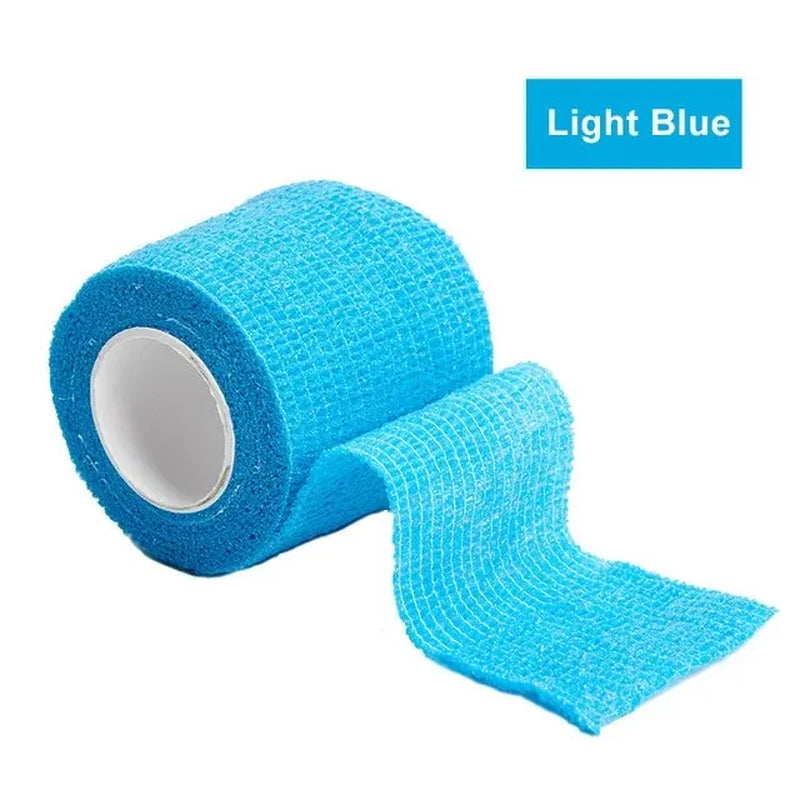 1Roll 2.5/5/7.5/10Cm*4.8M Non Woven Elastic Self Adhesive Bandage Cohesive Bandage for Sports Fixing Finger Wrist Leg