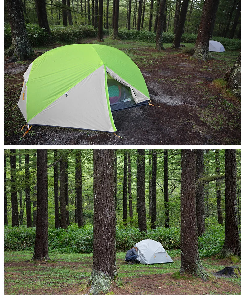 Naturehike-Mongar 2 Camping Tent, Double Layers, Waterproof, Ultralight Dome Tent, 2 Person