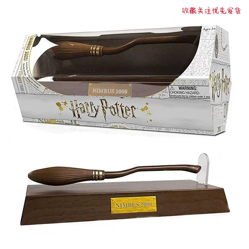 Harry Potter Magnetic Levitation Pen Kweichow Moutai Broom Light Wheel 2000 Peripheral Prop Decoration Stationery Gifts Children Gift
