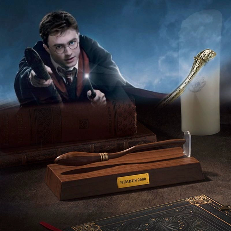 Harry Potter Magnetic Levitation Pen Kweichow Moutai Broom Light Wheel 2000 Peripheral Prop Decoration Stationery Gifts Children Gift