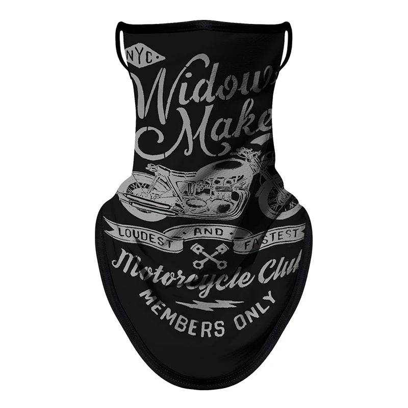 Motorcycle Mask Breathable Ice Silk Multifunctional Ear Hanging Mask Mountaineering Skiing Neck Protection Triangle Scarf Summer