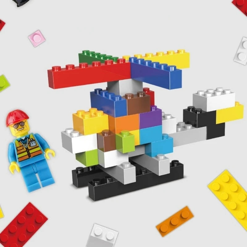 1000 DIY creative building blocks bulk set Urban Classic building blocks Assembled birthday gift children's educational toys