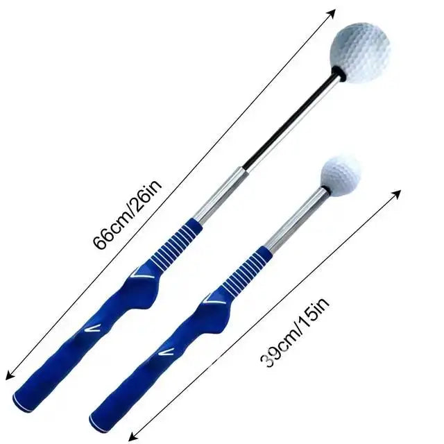 Golf Swing Trainer Aid Stick Left-handed Golf Swing Practice Practice Corrector Stick Telescopic Posture Exercise Golf Tool Aid