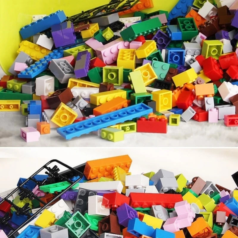 1000 DIY creative building blocks bulk set Urban Classic building blocks Assembled birthday gift children's educational toys