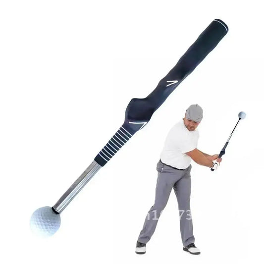 Golf Swing Trainer Aid Stick Left-handed Golf Swing Practice Practice Corrector Stick Telescopic Posture Exercise Golf Tool Aid