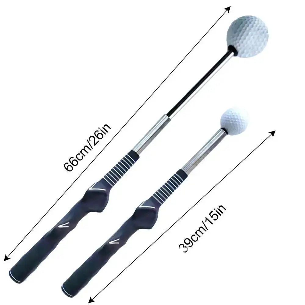Golf Swing Trainer Aid Stick Left-handed Golf Swing Practice Practice Corrector Stick Telescopic Posture Exercise Golf Tool Aid