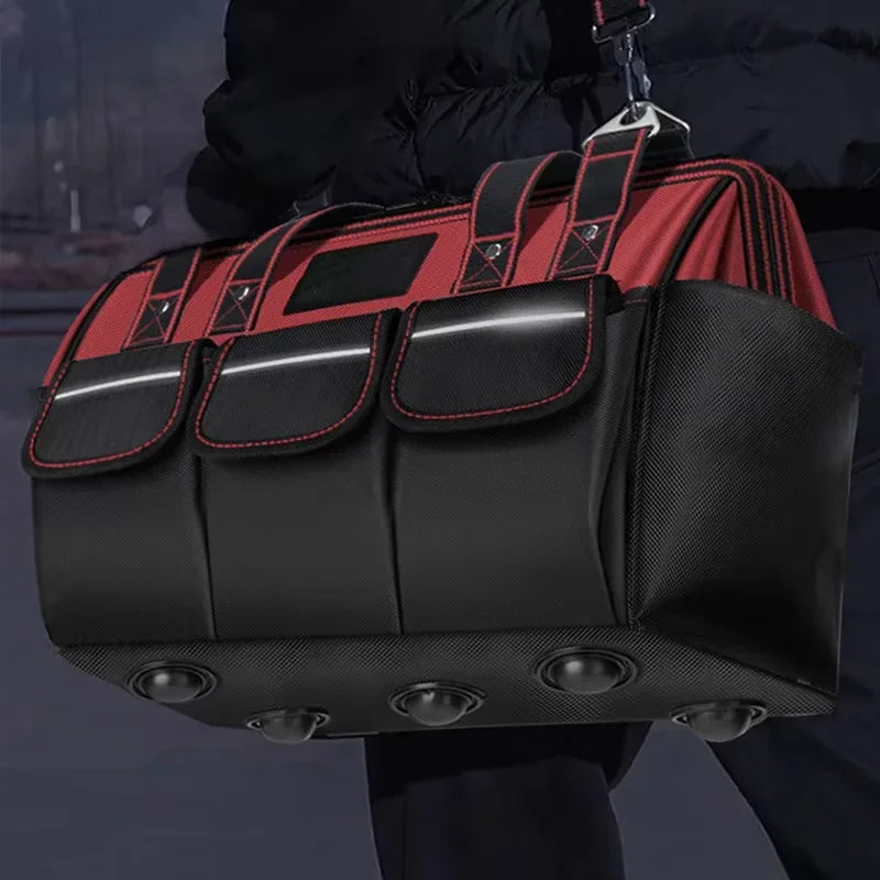 Oxford Cloth Multifunction Storage Tool Bag Waterproof Storage Bags  Suitable for Electricians Carpenters Car Mechanics