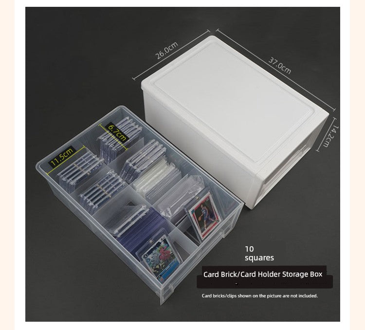 Super Large Capacity Game King Cassette Card Clamp Brick Storage Box Card Ptcg Pokemon Ultraman Magic: The Gathering Box