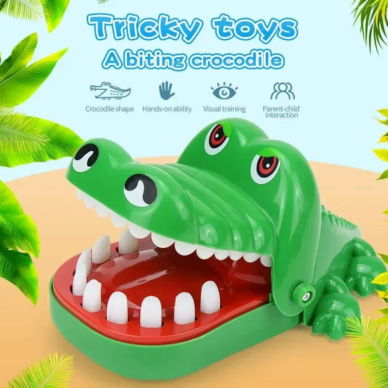 Crocodile Teeth Toys Children's Crocodile Bites Fingers Reaction Training Novelty Children's Lucky Game Trick Decompression Toy