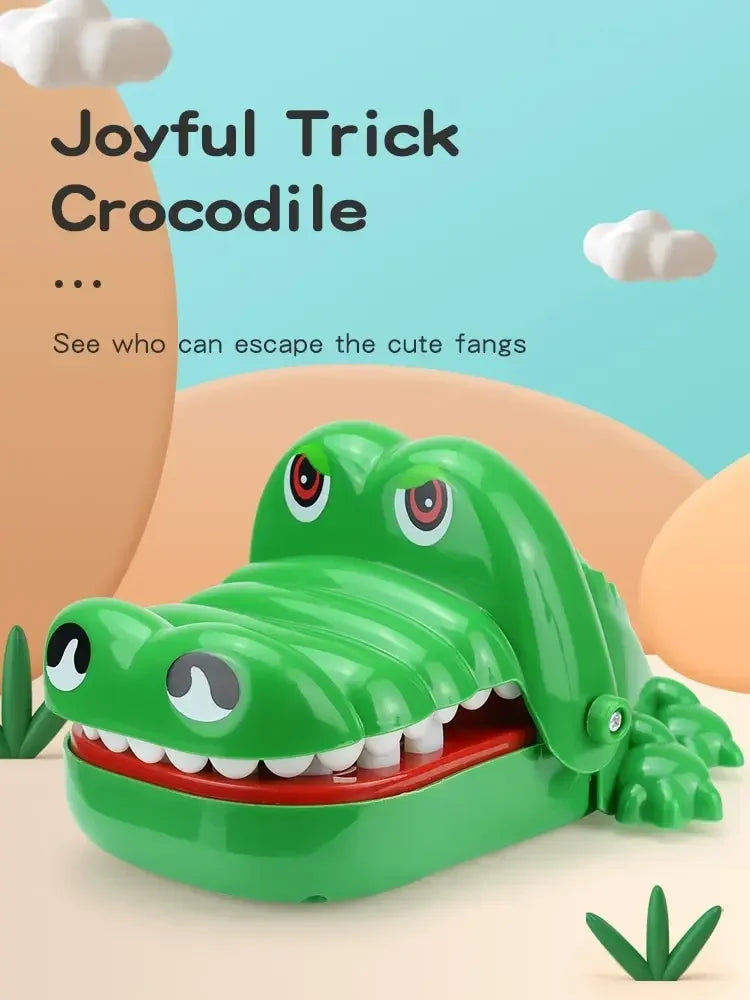 Crocodile Teeth Toys Children's Crocodile Bites Fingers Reaction Training Novelty Children's Lucky Game Trick Decompression Toy