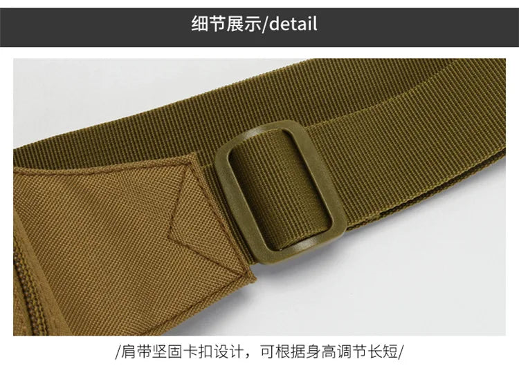 Tactical Chest Bag Military Trekking Pack EDC Sports Bag Shoulder Bag Crossbody Pack Assault Pouch for Hiking Cycling Campinga