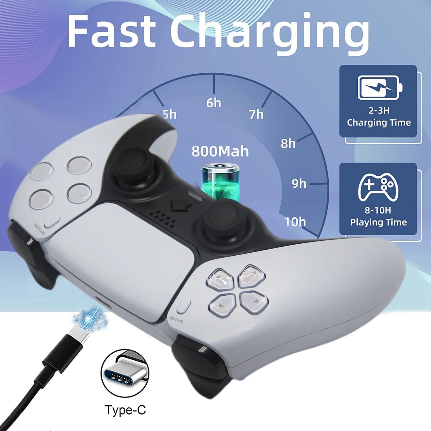 PS4 Wireless Handle Bluetooth Connection 6-Axis Dual Motor Vibration Ps4 Handle Compatible With Multiple Platforms