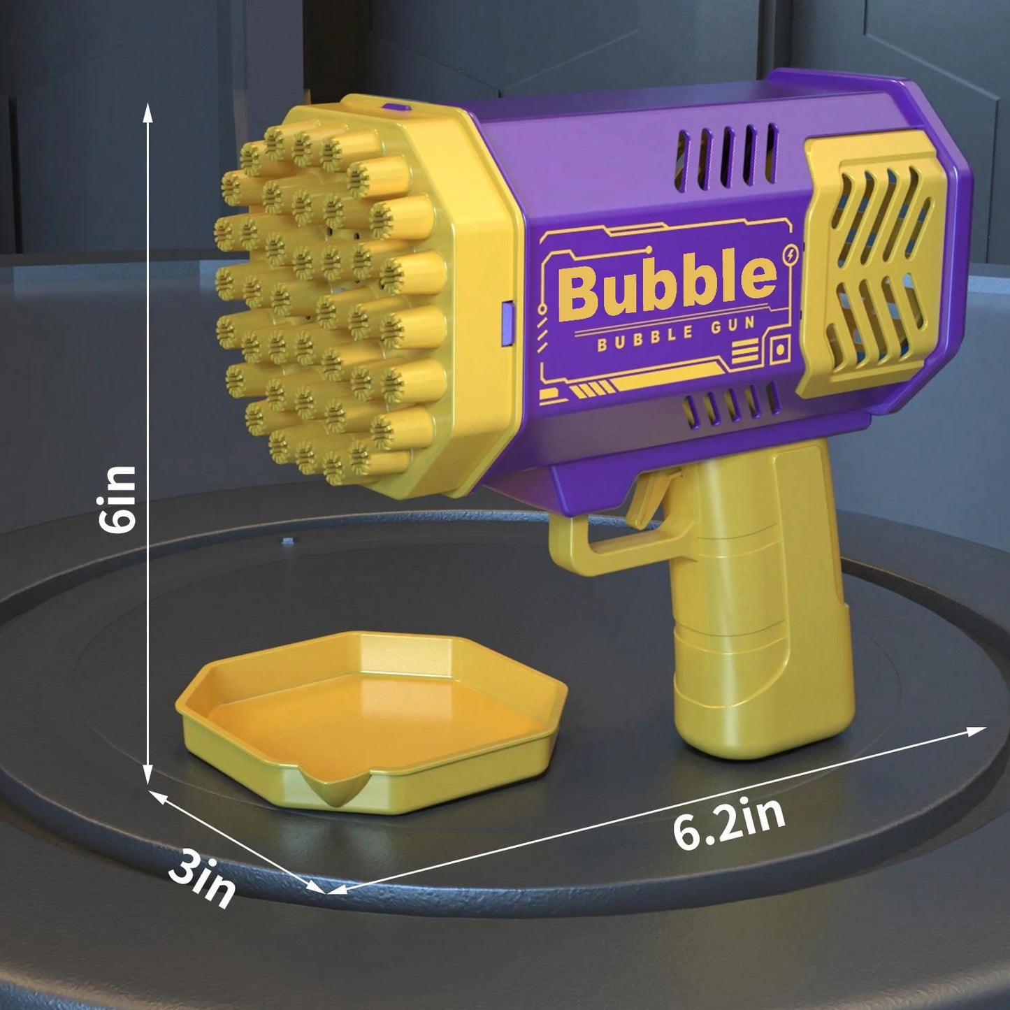 40 Hole Bubble Gun Outdoor Wedding Atmosphere Unisex Birthday Gift (Excluding Bubble Liquid and Battery)