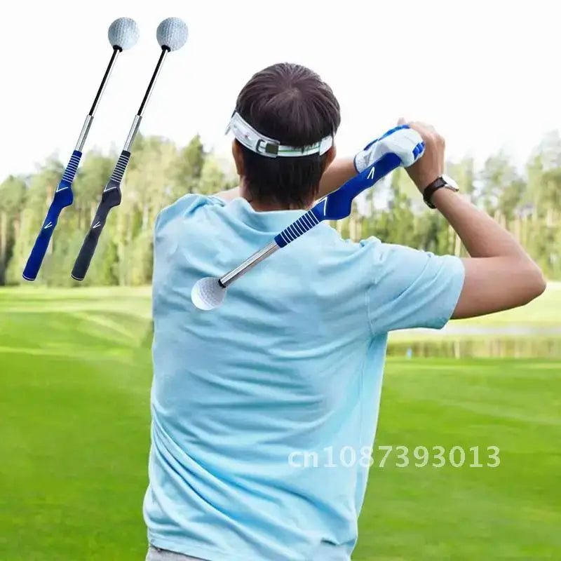 Golf Swing Trainer Aid Stick Left-handed Golf Swing Practice Practice Corrector Stick Telescopic Posture Exercise Golf Tool Aid