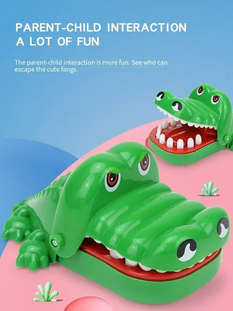 Crocodile Teeth Toys Children's Crocodile Bites Fingers Reaction Training Novelty Children's Lucky Game Trick Decompression Toy