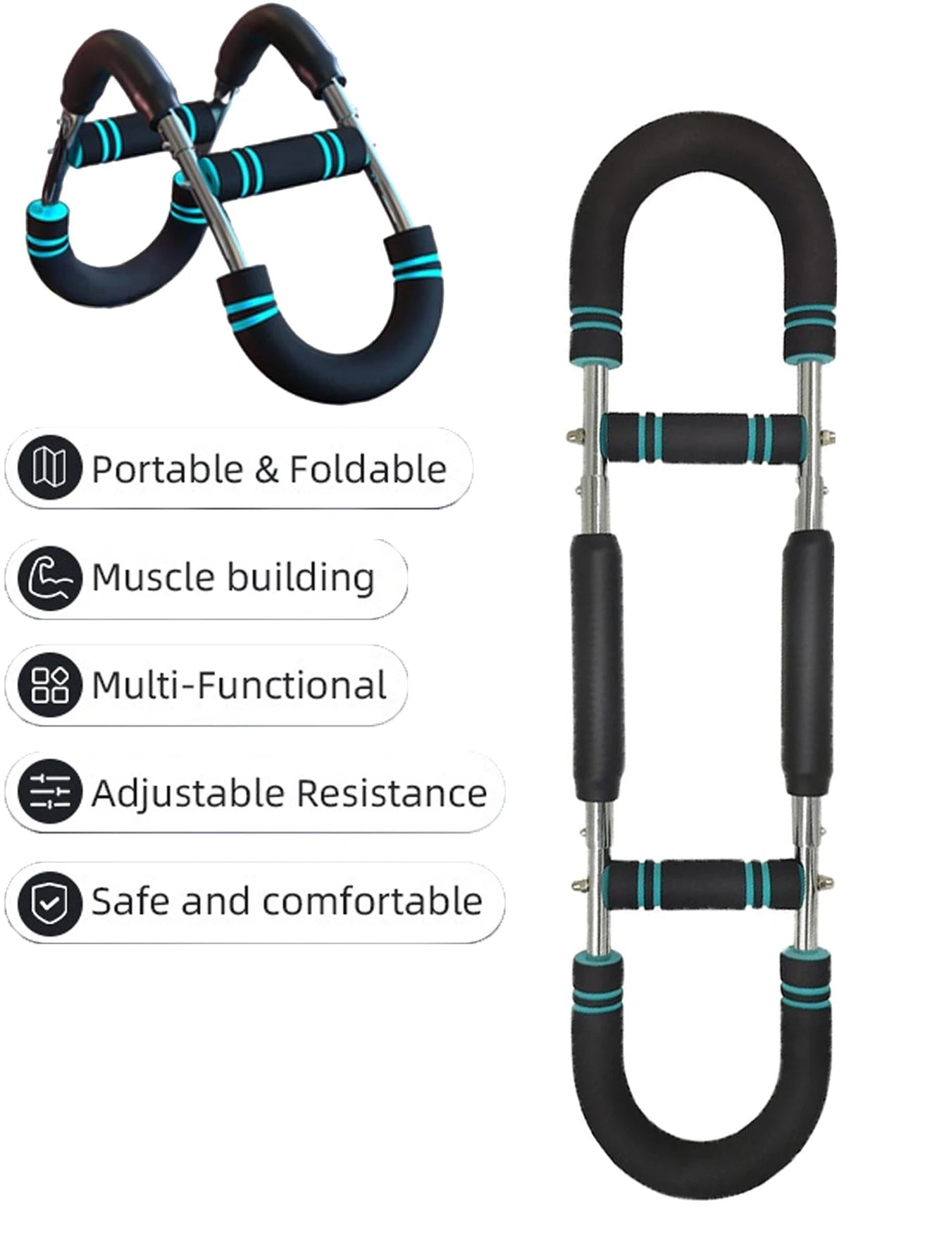 Adjustable Arm Trainer 3 Levels Detachable Chest Training Twister Home Workout Equipment Upper Body Strength Training