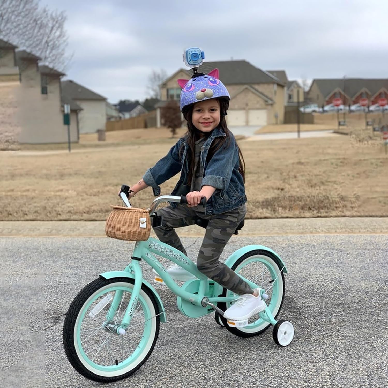 12 14 16 Inch Kids Cruiser Bike for Ages 2-7 Years Old Girls & Boys, Children'S Bicycle with Training Wheels, Coaster Brake, Fenders & Adjustable Seat
