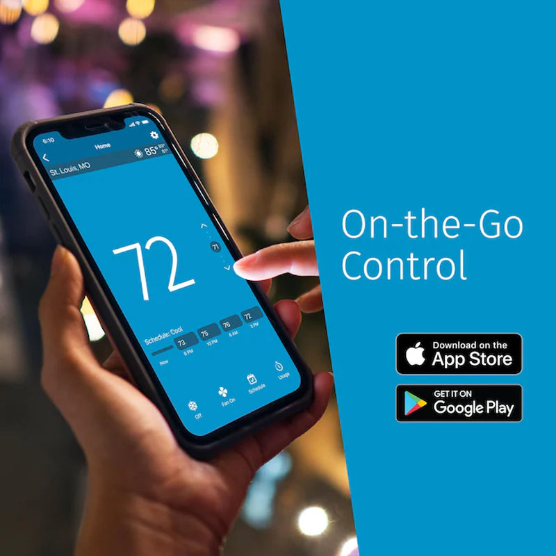 Sensi Black Smart Compatible Smart Thermostat with Wi-Fi Compatibility