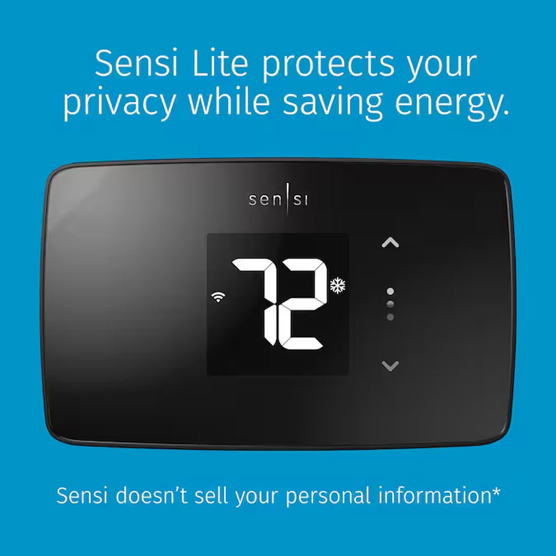 Sensi Black Smart Compatible Smart Thermostat with Wi-Fi Compatibility