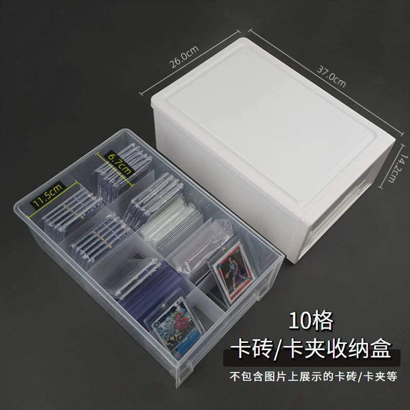 Super Large Capacity Game King Cassette Card Clamp Brick Storage Box Card Ptcg Pokemon Ultraman Magic: The Gathering Box