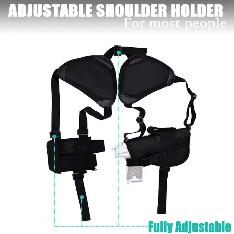 Concealed Shoulder Holster Gun Accessories Universal Left Right Hand Pistol Gun Carry Pouch Holster Adjustable Design  Secure