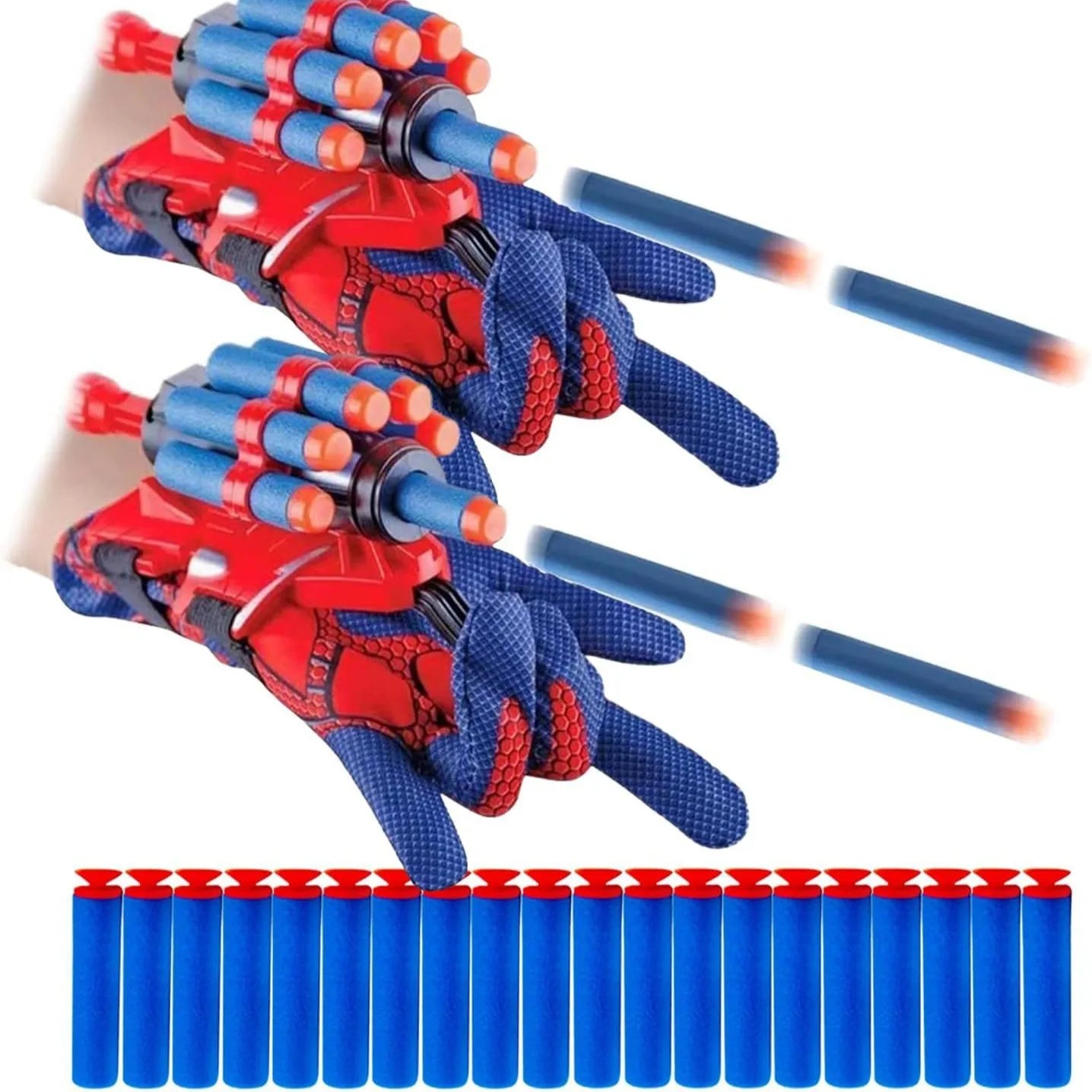 with 10 suckers Upgrade Launcher Spray Wrist Gloves Launch Soft Bullet Toy