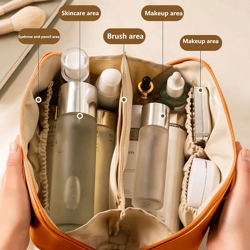 Women Luxury Travel Makeup Bag Organizer Female Toiletry Kit Bag Cosmetic Storage Pouch Ladies' Box