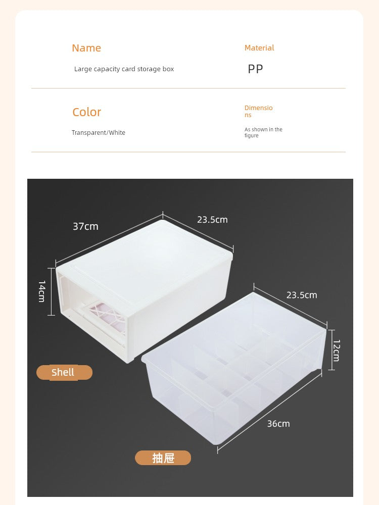 Super Large Capacity Game King Cassette Card Clamp Brick Storage Box Card Ptcg Pokemon Ultraman Magic: The Gathering Box