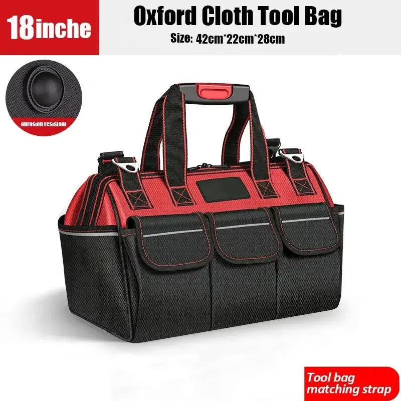 Oxford Cloth Multifunction Storage Tool Bag Waterproof Storage Bags  Suitable for Electricians Carpenters Car Mechanics