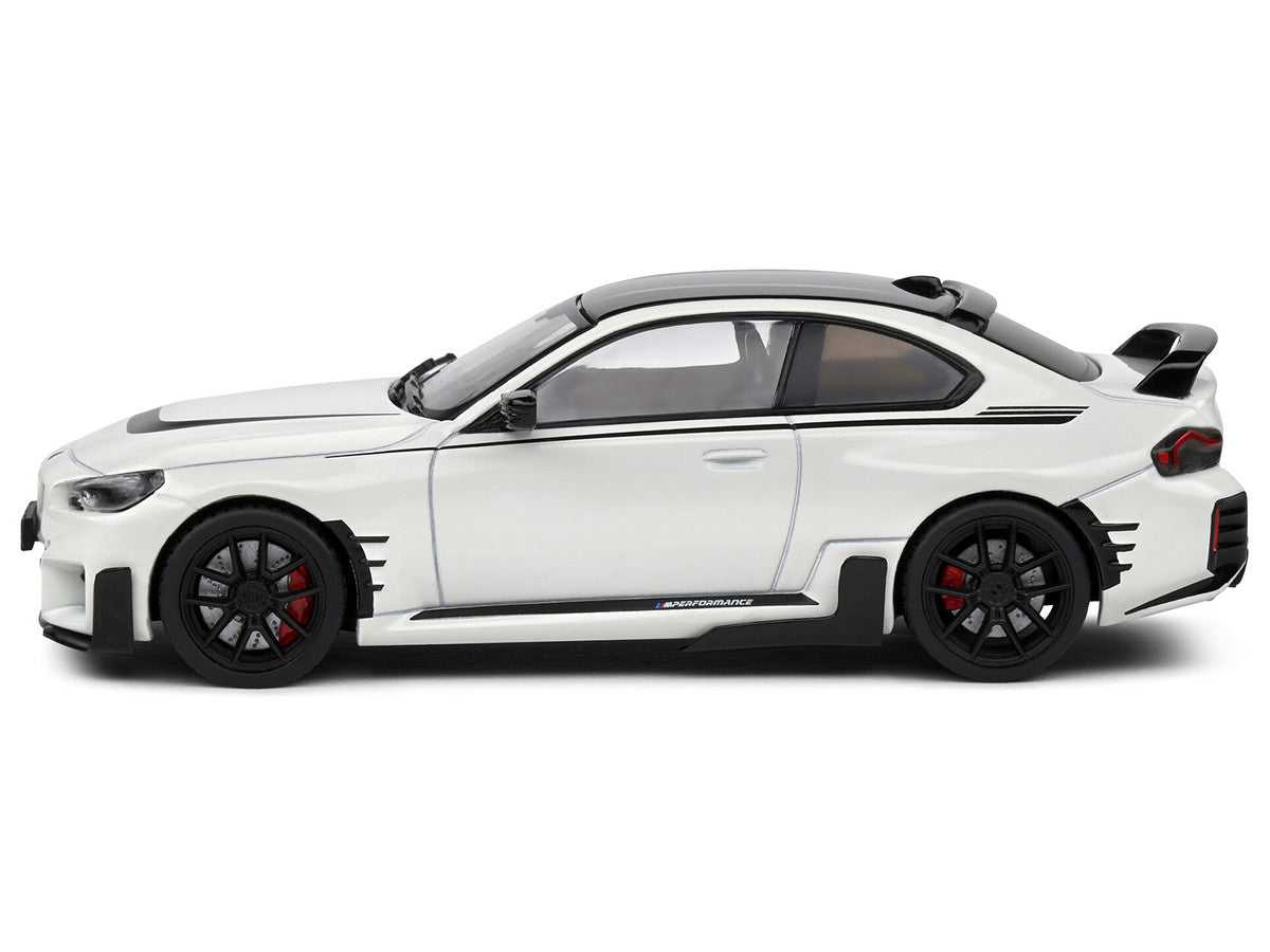 2023 BMW M2 M Performance (G87) Alpine White with Black Top 1/43 Diecast Model Car by Solido-0