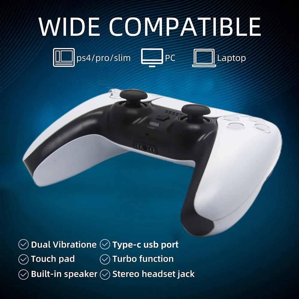 PS4 Wireless Handle Bluetooth Connection 6-Axis Dual Motor Vibration Ps4 Handle Compatible With Multiple Platforms
