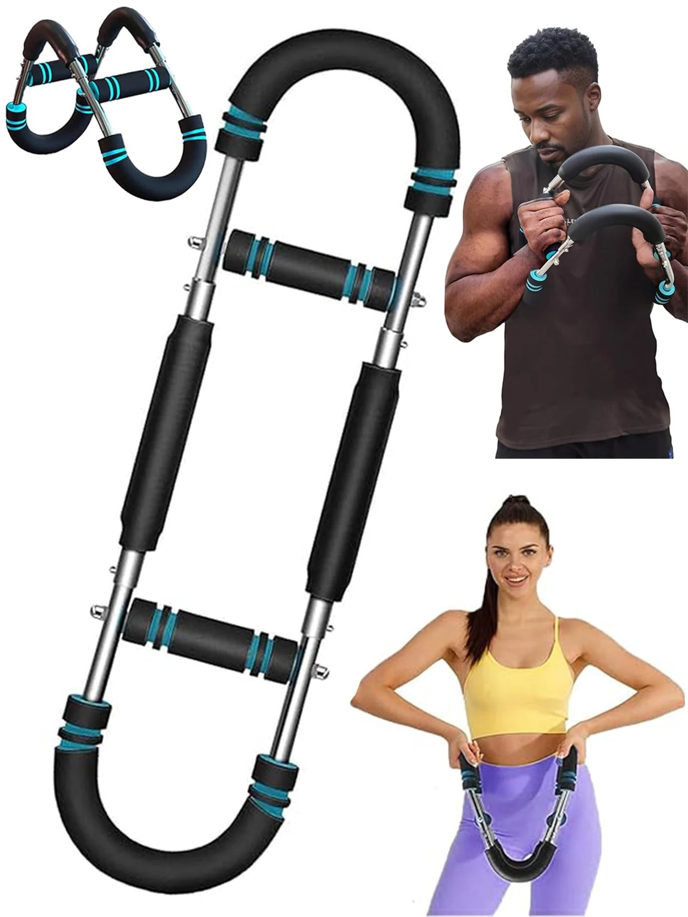Adjustable Arm Trainer 3 Levels Detachable Chest Training Twister Home Workout Equipment Upper Body Strength Training