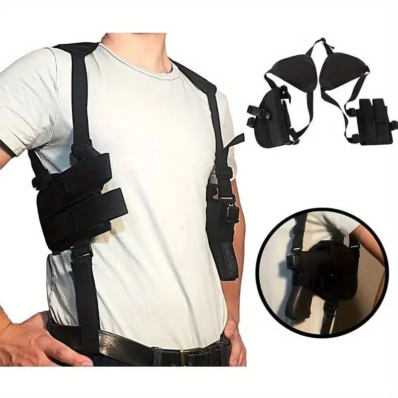 Concealed Shoulder Holster Gun Accessories Universal Left Right Hand Pistol Gun Carry Pouch Holster Adjustable Design  Secure
