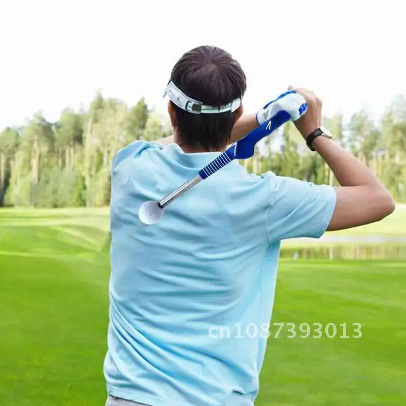 Golf Swing Trainer Aid Stick Left-handed Golf Swing Practice Practice Corrector Stick Telescopic Posture Exercise Golf Tool Aid
