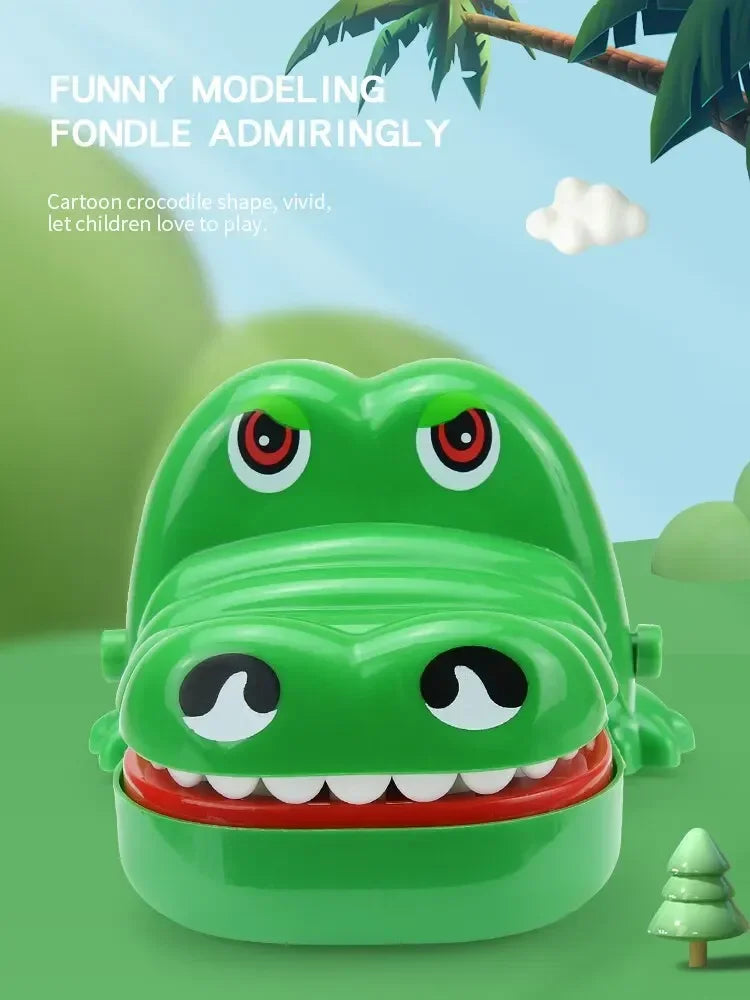 Crocodile Teeth Toys Children's Crocodile Bites Fingers Reaction Training Novelty Children's Lucky Game Trick Decompression Toy