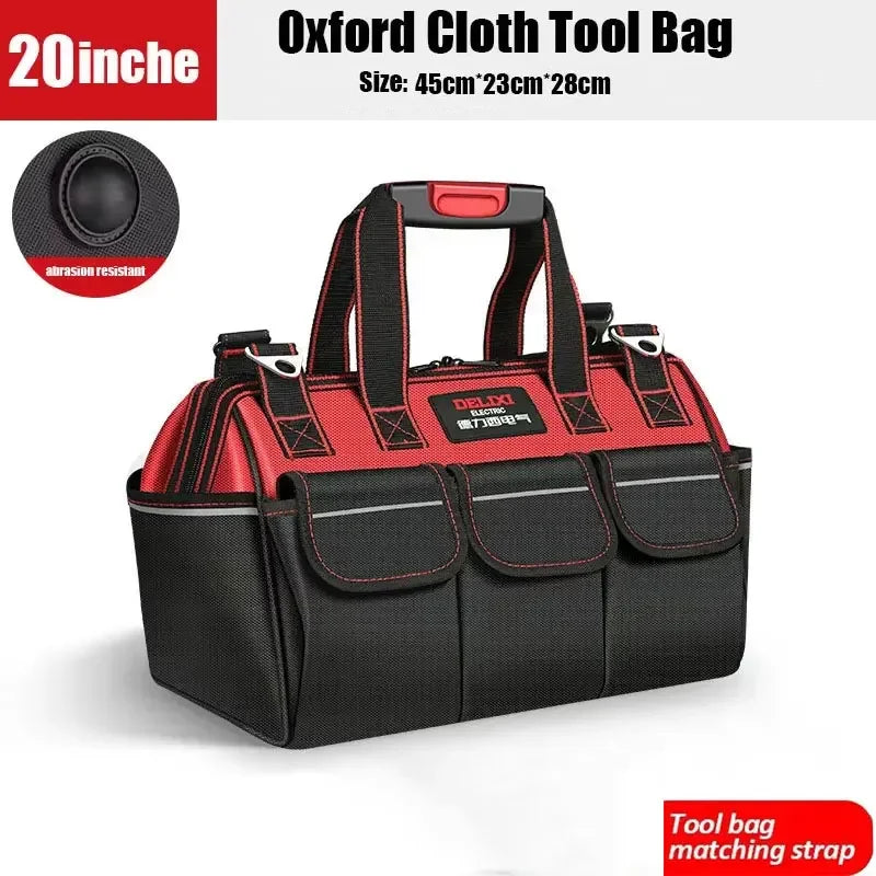 Oxford Cloth Multifunction Storage Tool Bag Waterproof Storage Bags  Suitable for Electricians Carpenters Car Mechanics