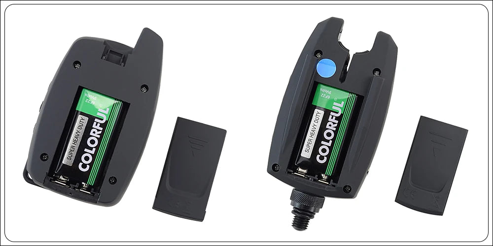 Hirisi 1+4 Carp Fishing Alarm Set Sounds and LED Alarming Wireless Fishing Bite Indicator Electronic with Snag Ear Bar B1228