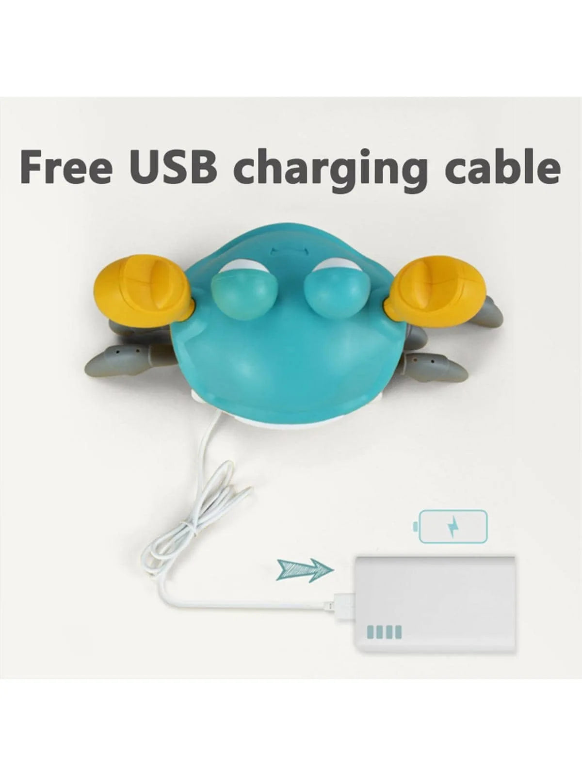 Crawling crab toy with music, electronic crawling toy that automatically avoids obstacles when encountering them