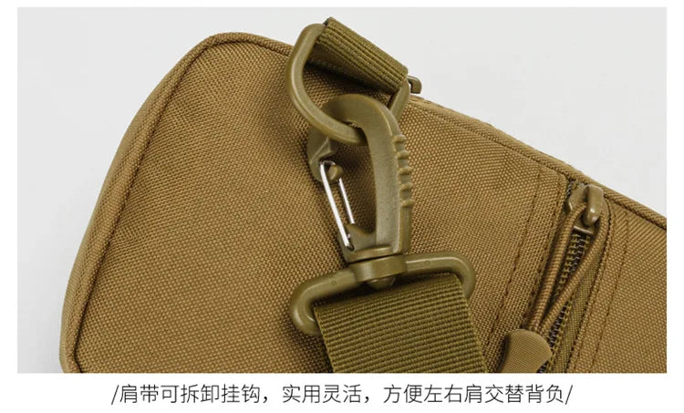 Tactical Chest Bag Military Trekking Pack EDC Sports Bag Shoulder Bag Crossbody Pack Assault Pouch for Hiking Cycling Campinga