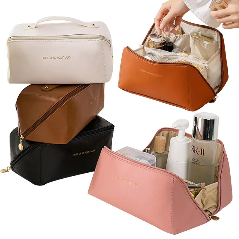 Women Luxury Travel Makeup Bag Organizer Female Toiletry Kit Bag Cosmetic Storage Pouch Ladies' Box