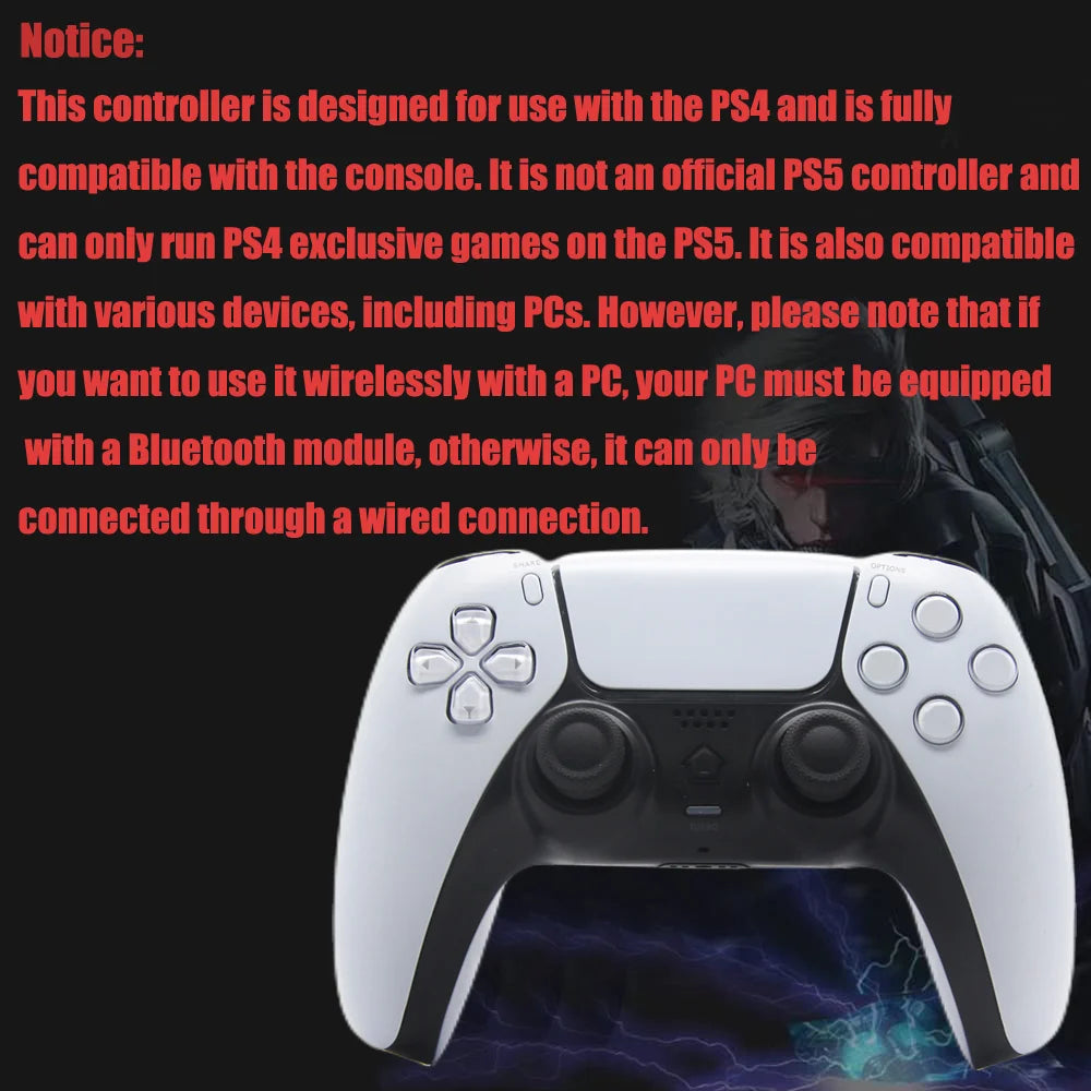 PS4 Wireless Handle Bluetooth Connection 6-Axis Dual Motor Vibration Ps4 Handle Compatible With Multiple Platforms
