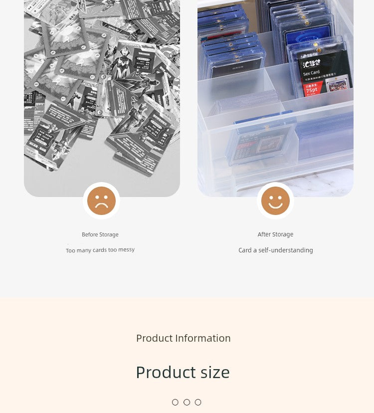 Super Large Capacity Game King Cassette Card Clamp Brick Storage Box Card Ptcg Pokemon Ultraman Magic: The Gathering Box