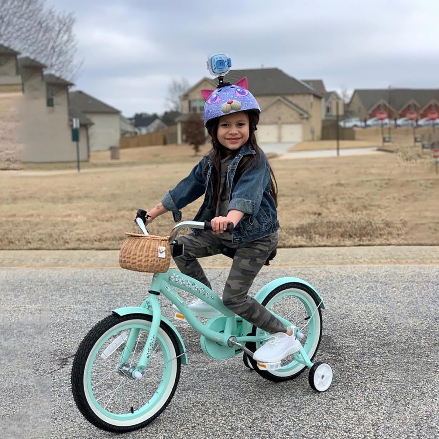 12 14 16 Inch Kids Cruiser Bike for Ages 2-7 Years Old Girls & Boys, Children'S Bicycle with Training Wheels, Coaster Brake, Fenders & Adjustable Seat